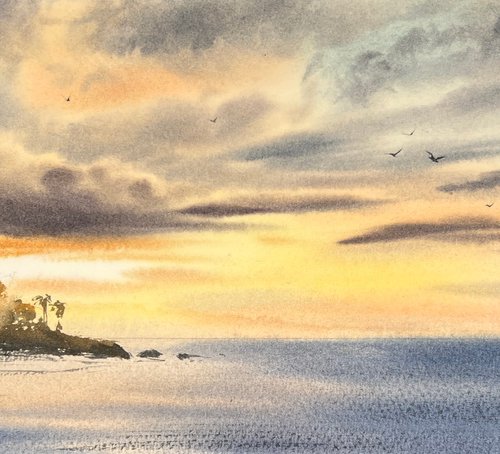 Sunset on the sea #11 by Eugenia Gorbacheva