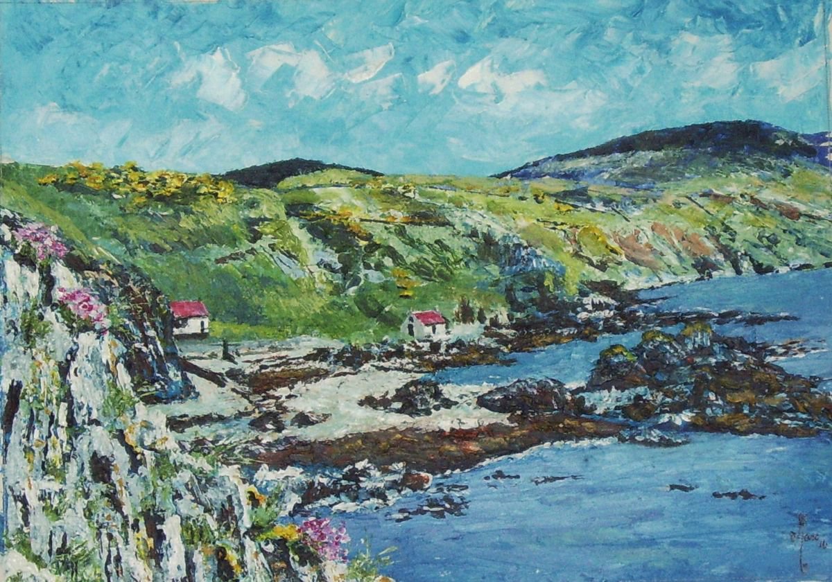 Cottages at Niarbyl by Max Aitken