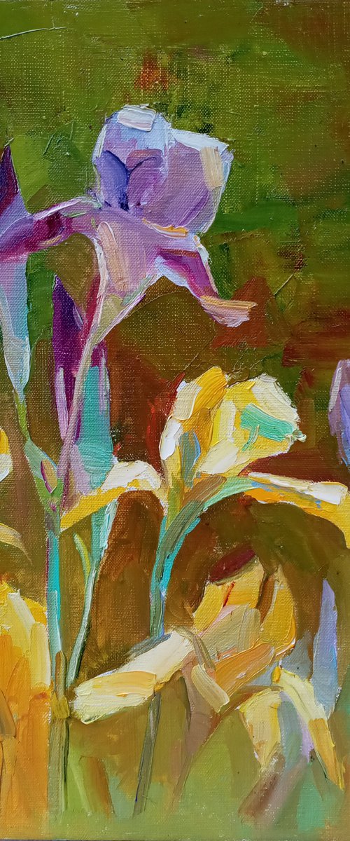 " irises flowers " by Yehor Dulin