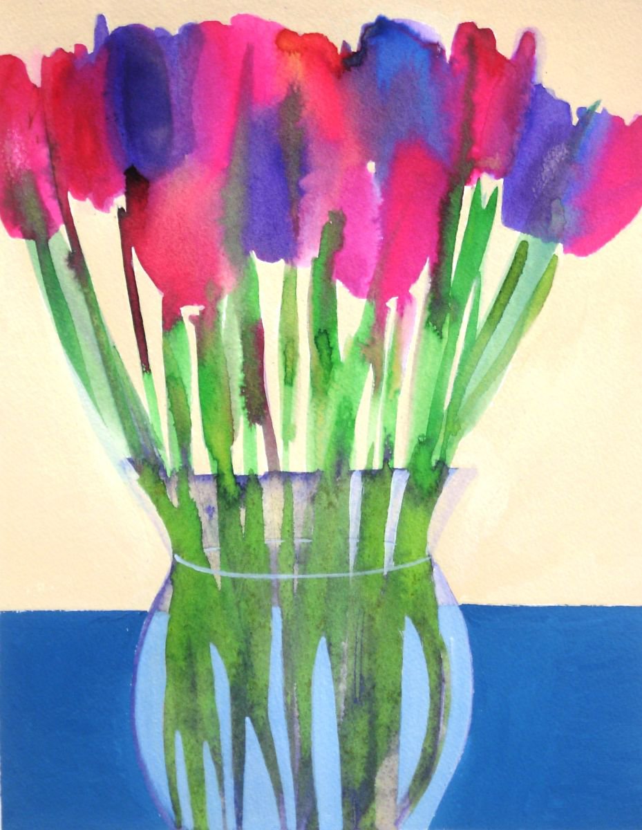 Mixed Tulips 3 by Jan Rippingham