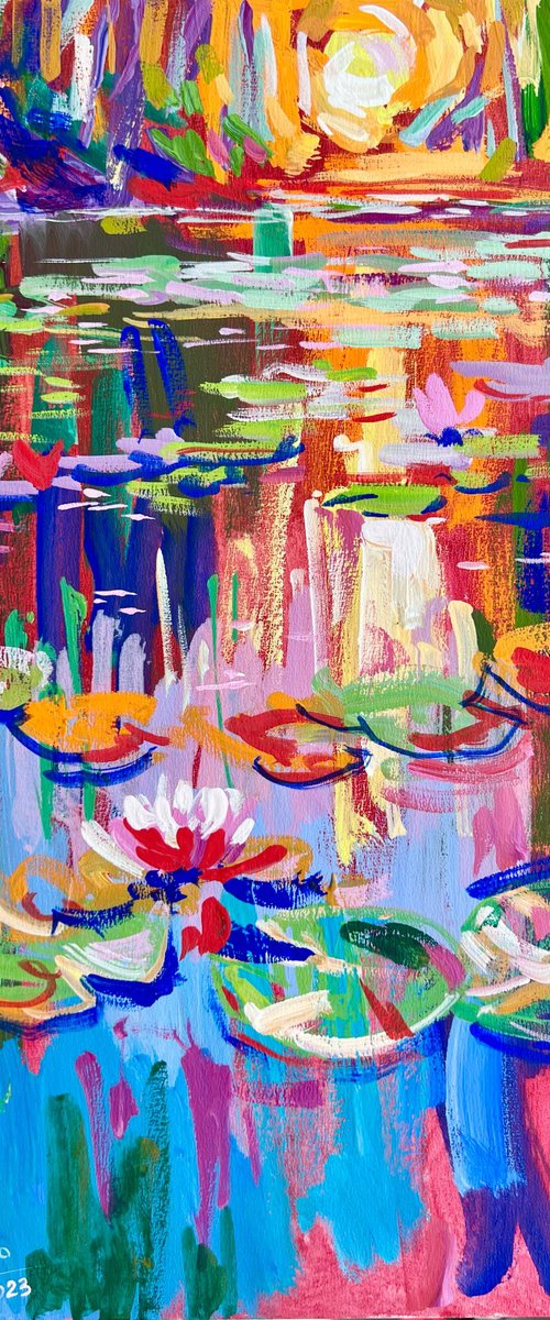 Water Lilies 10 by Ole Karako