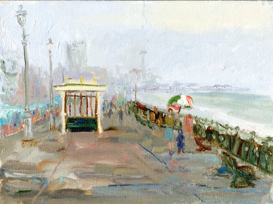 After the rain on the beach