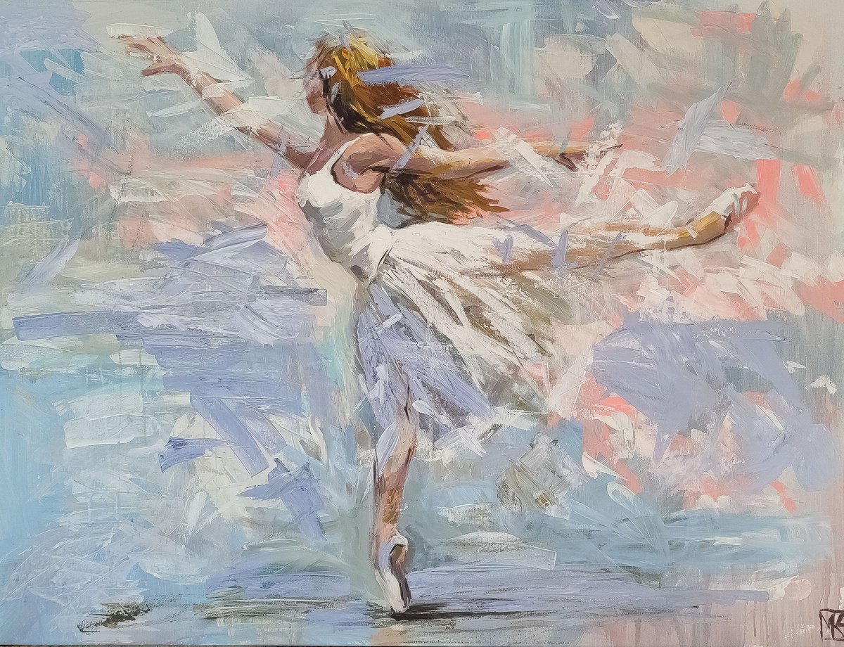 Balet (Jump) By Maria Kireev, 47 X 35, Artwork For Sale On Artfinder