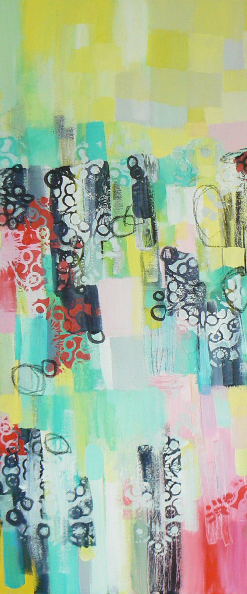 What goes around (ready to hang) by Carolynne Coulson
