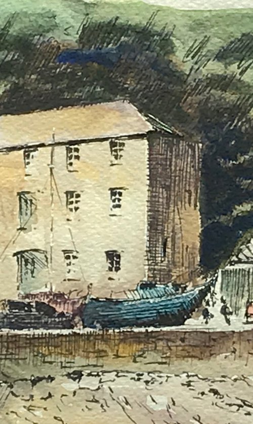 Boatyard Lower Fishguard by Vicki Washbourne