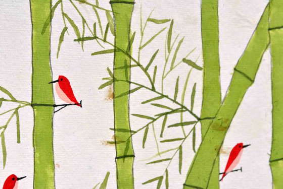 Birds and bamboo