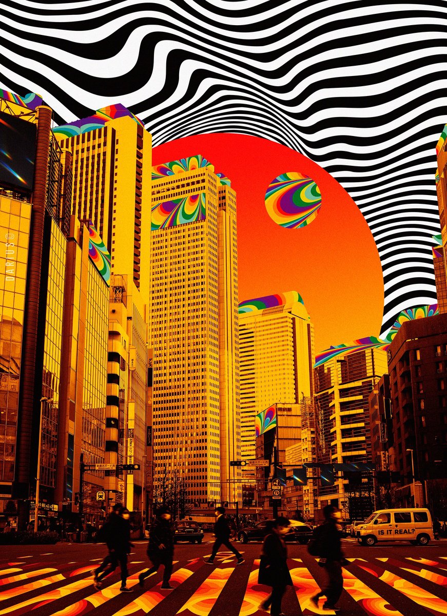 Surrealistic Abstract Giclee Print By Darius Comi, 12 X 18, The Chromatic Dawn, Original Artwork