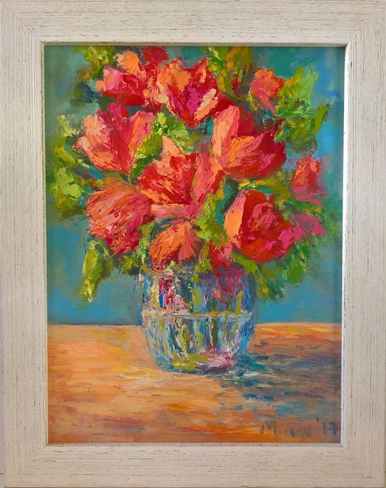 Pink Tulips (framed)