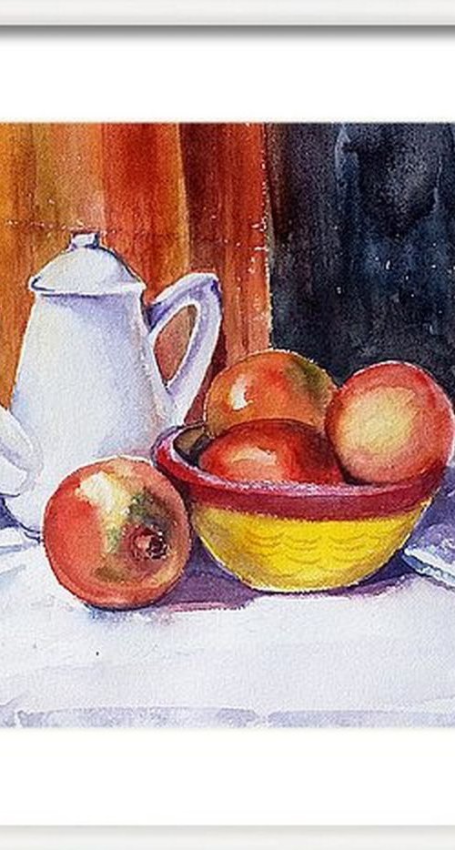 Bowl of Pomegranates by Asha Shenoy