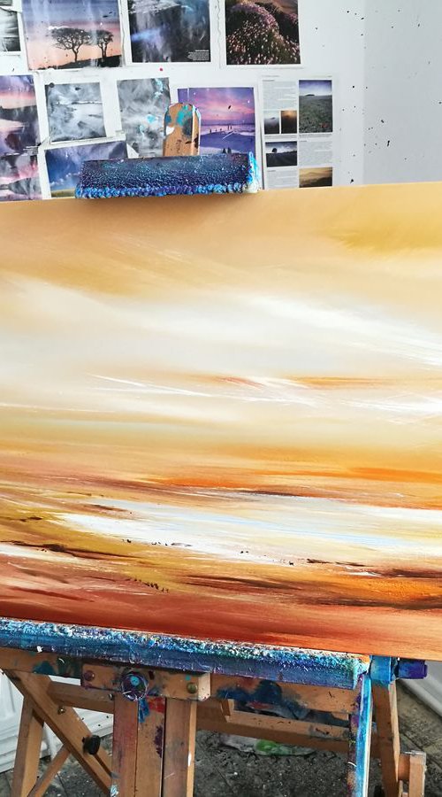 Perceived Composure, Landscape -  Modern Art Office Decor Home by Mel Graham