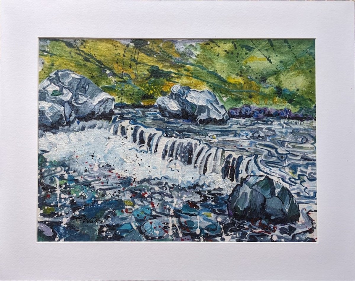 Landscape Acrylic Painting By Chris Walker, 20 X 16, Lost Rill, Original Artwork