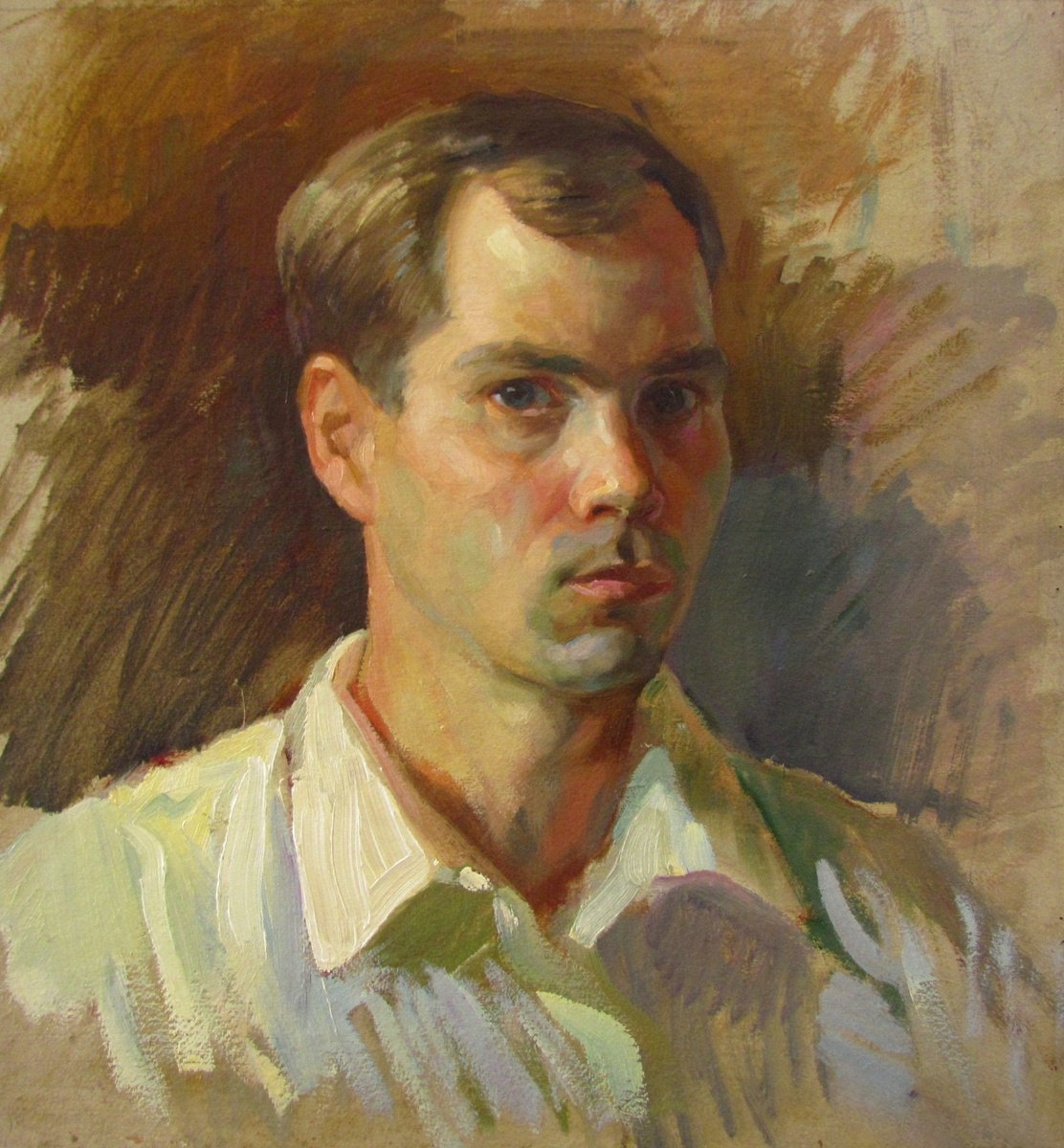 Male portrait by Viktoriia Pidvarchan