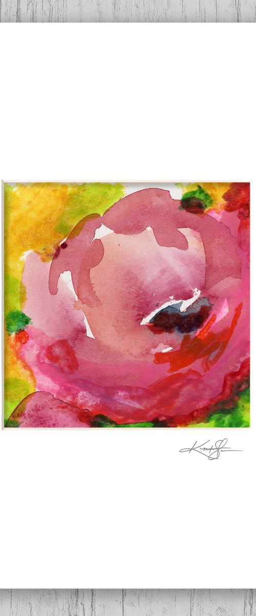 Encaustic Floral 20 by Kathy Morton Stanion