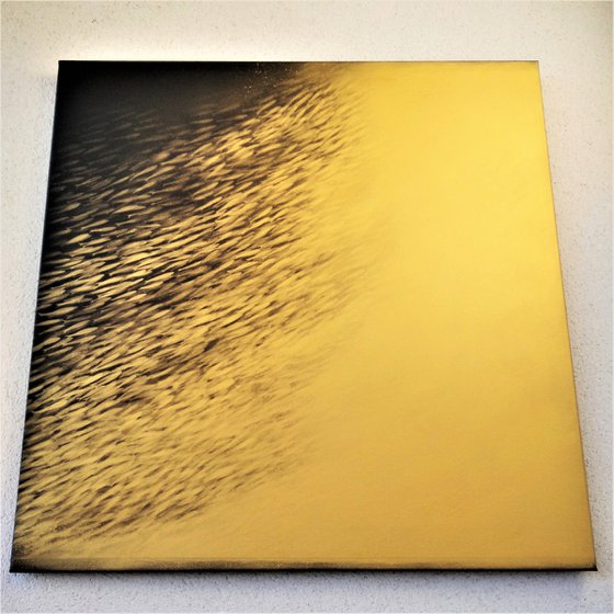Fish nº85 / Extra large painting  #Gold series
