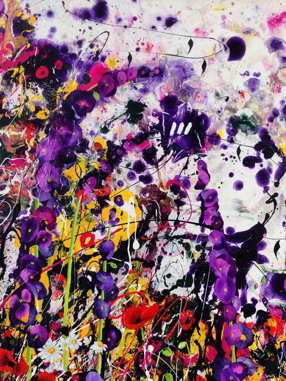 Indigo Entropy Floral Landscape