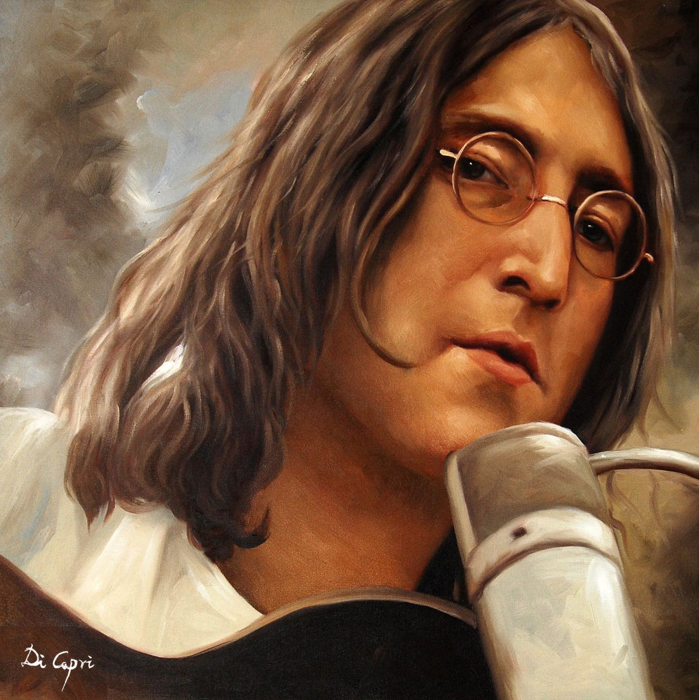 John Lennon Portrait Oil Painting By Di Capri Artfinder