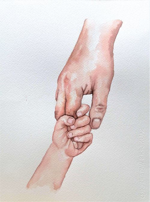 Holding hands IV by Mateja Marinko