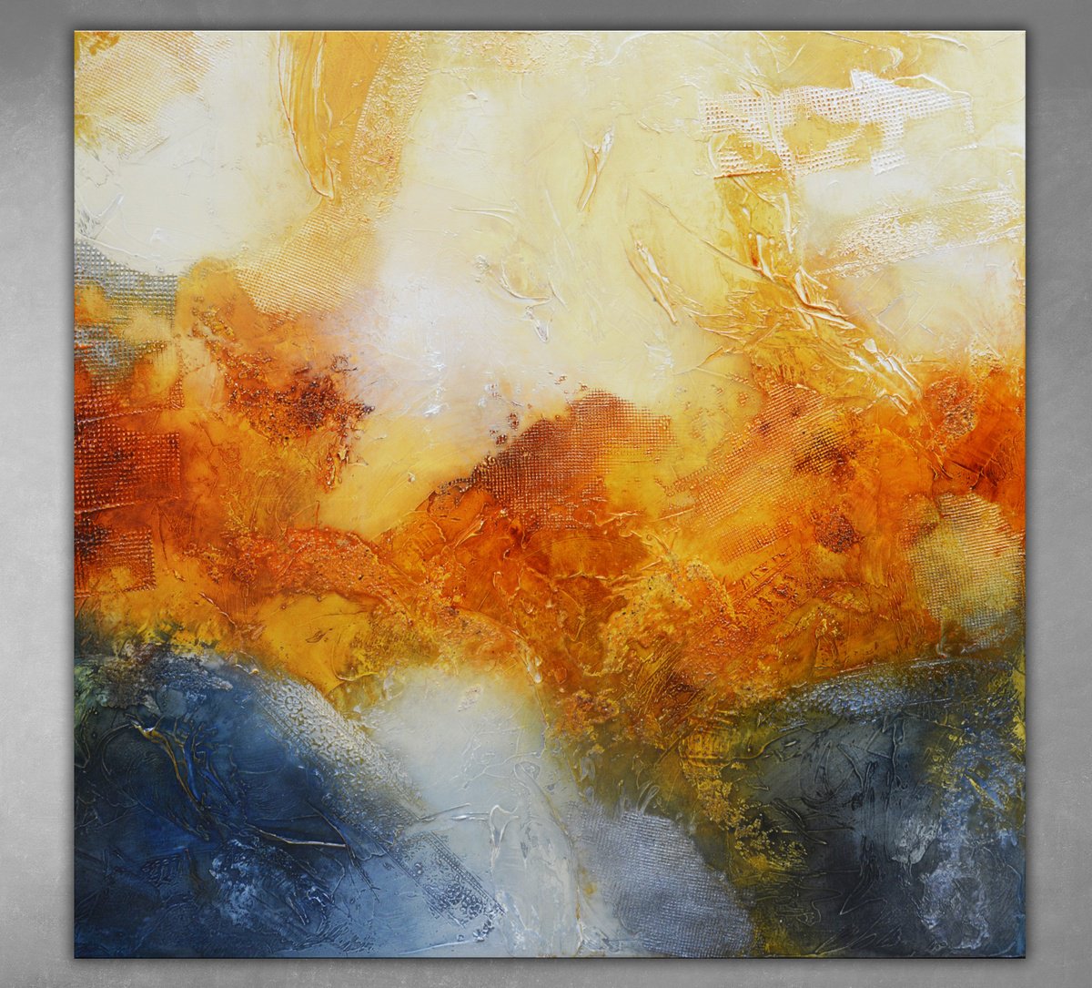 Abstract Acrylic Painting By Andrada Anghel, 30 X 30, Connected Flashbacks, Original Artwork