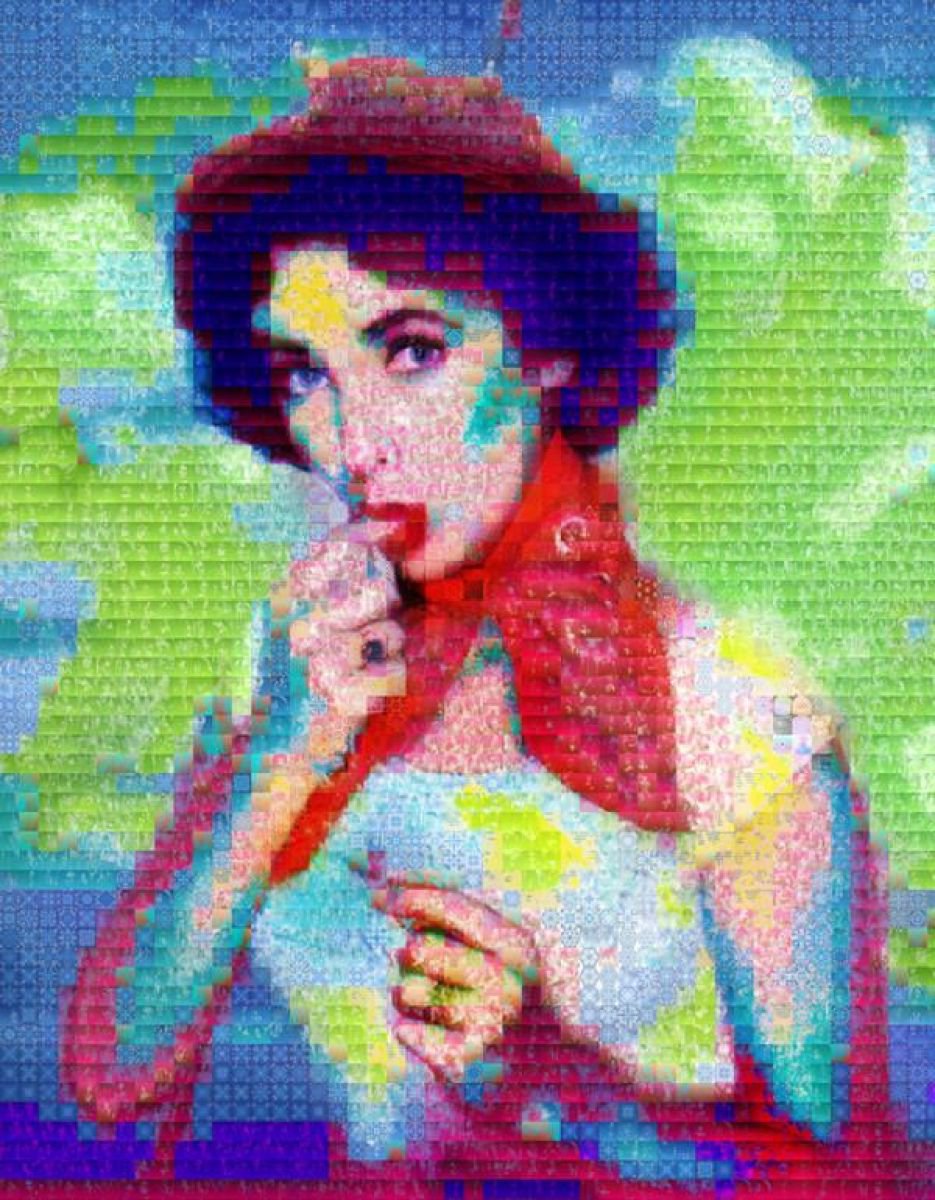 Portrait Painting By John Lijo Bluefish, 60 X 80, Diamonds In The Sky, Original Artwork