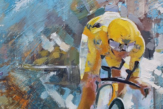 The Time Trial (Cycling Painting)