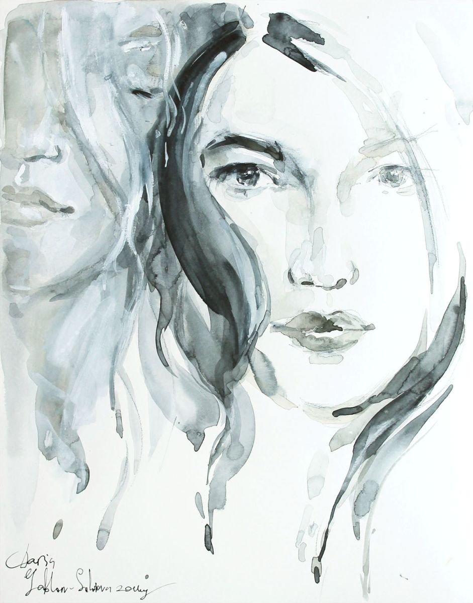 Sister 11x14 in 28x36cm by Daria Yablon-Soloviova