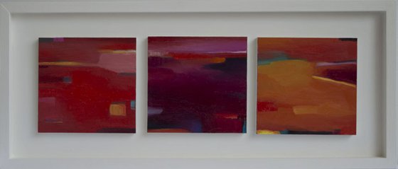 Triptych Abstract Miniature II - Commission for Urbain Bruyere
