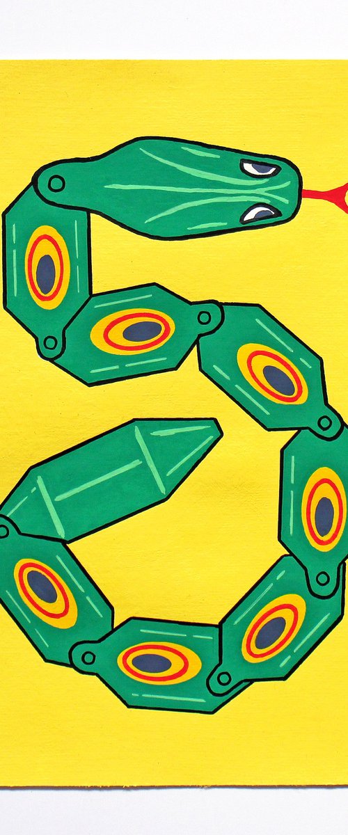 Wiggly Plastic Snake Toy by Ian Viggars