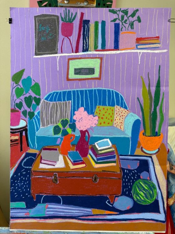 Purple Living Room Dream