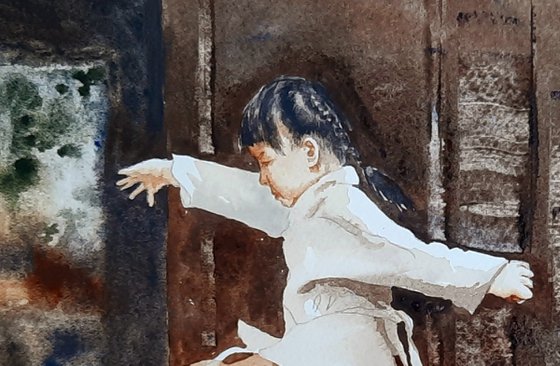 Dancing Days - Original Watercolour Painting