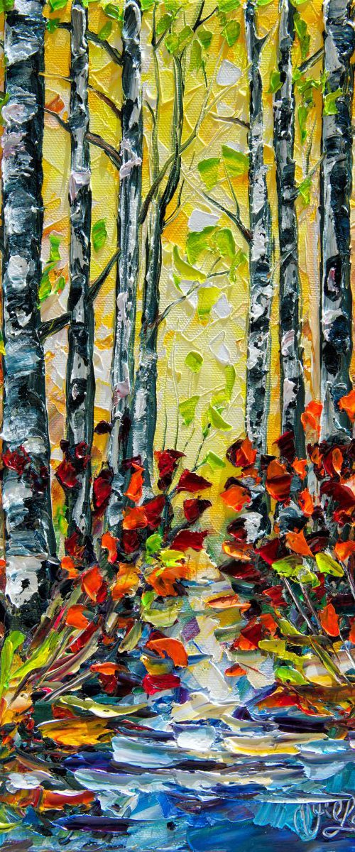 Golden Alley by Lena Owens at OLena Art