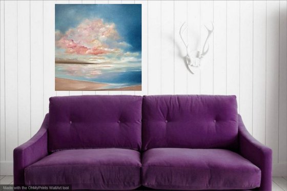 Sweet Sky; large square deep canvas