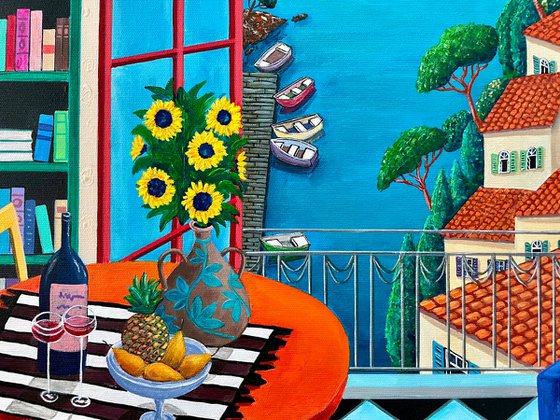 Summer day by the sea