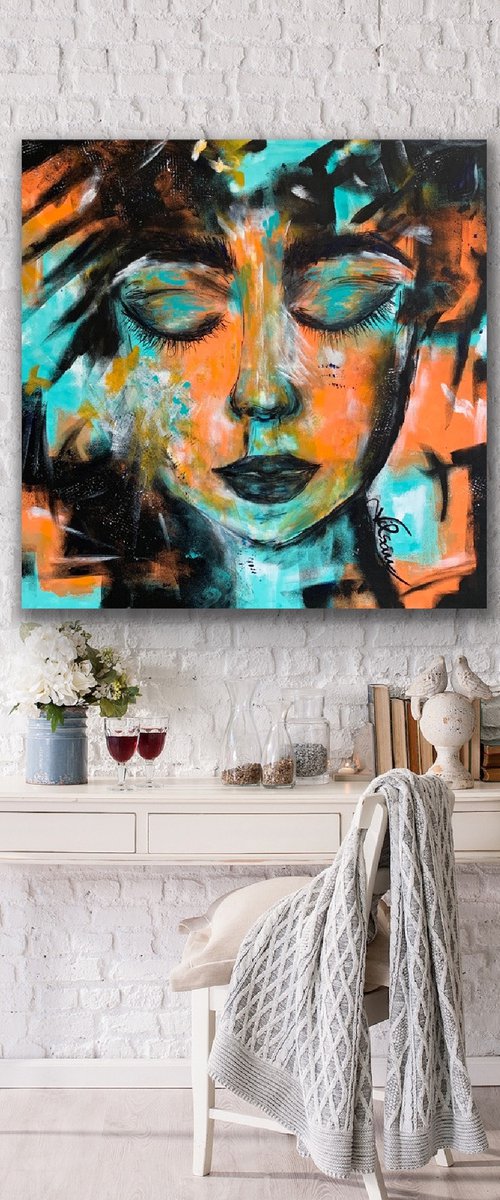 ''Colors of Emotion'', portrait female by Veronica Vilsan
