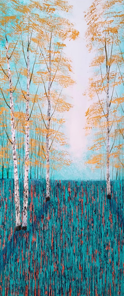 Golden Sunlight Wood by Amanda Horvath