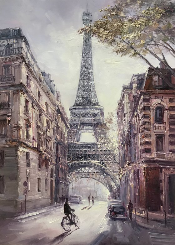 "Paris"original oil painting