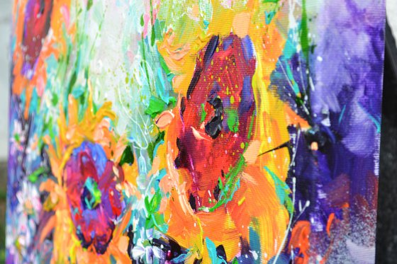 Sunflowers Swirls - Wild Flowers Field