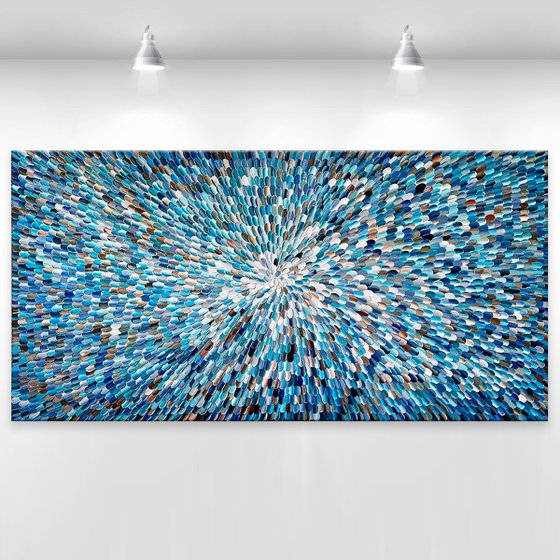 'Azure stellae' - 72x36"