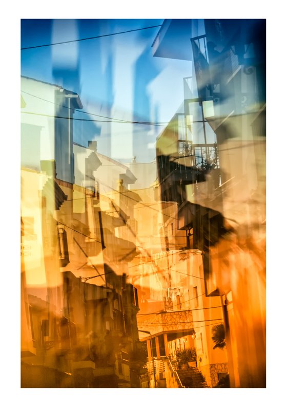 Spanish Streets 24. Abstract Multiple Exposure photography of Traditional Spanish Streets. Limited Edition Print #1/10