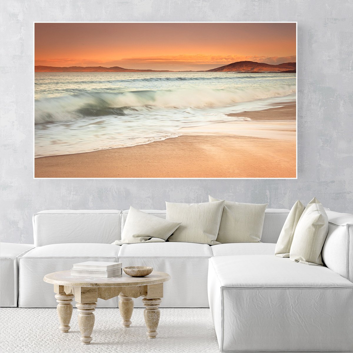 Impressionistic Landscape Photograph By Lynne Douglas, 70 X 48", The Golden Hour, Original Artwork