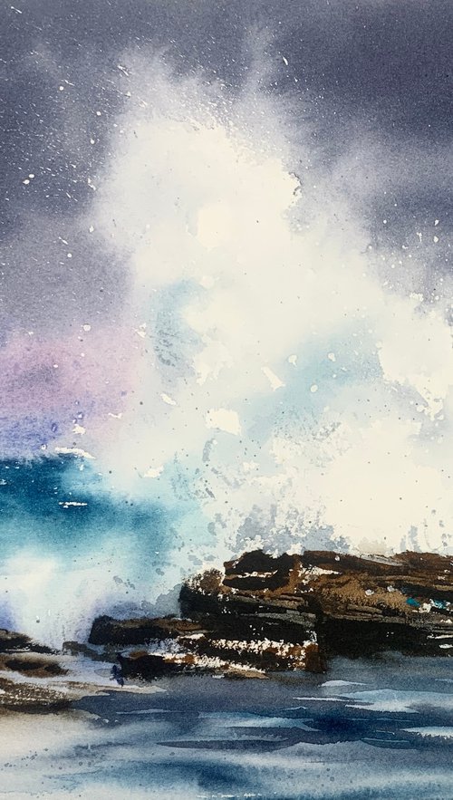 Waves and rocks #3 by Eugenia Gorbacheva