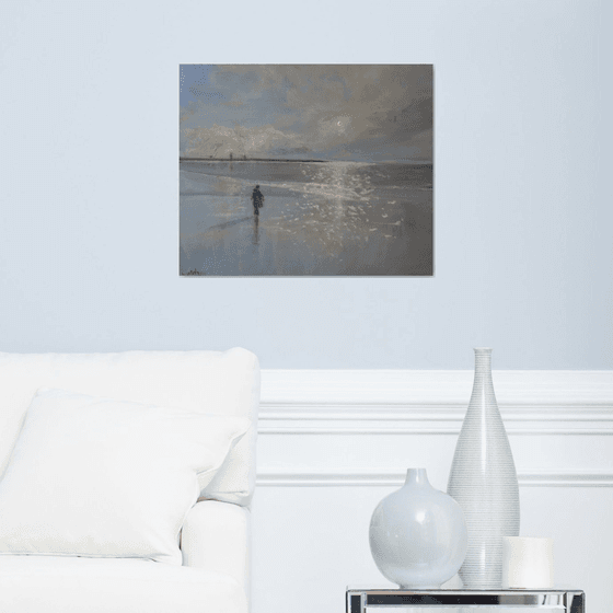 The Shimmer of Sunlight on the Sea