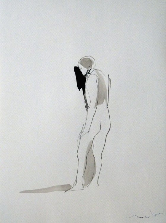 Figure 18P8 , Acrylic on paper 29x42 cm