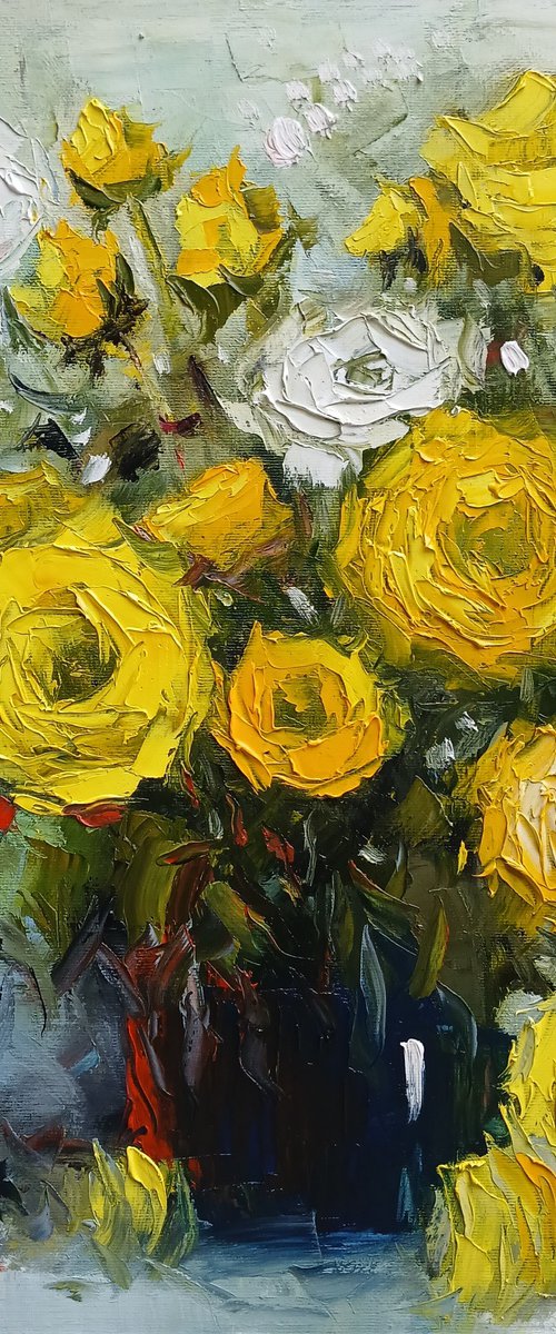 Soft Light Roses by Davit Arstamyan