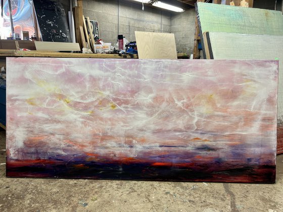 Pink Sky In Morning (XL 80x36in)