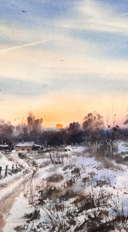 First snow #3 by Eugenia Gorbacheva