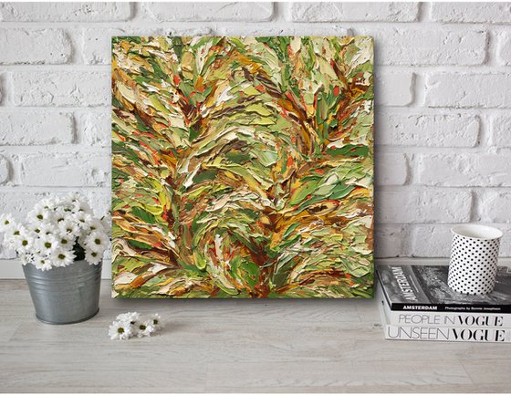 Ever Together - Green Gold Abstract