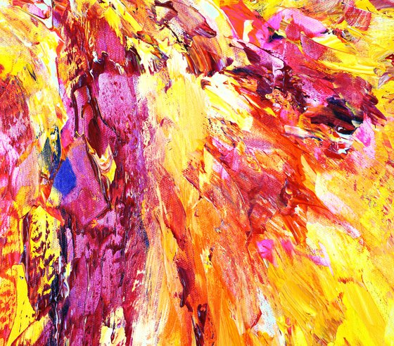 Yellow Red Abstraction C 3