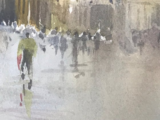 St. Marks Square, Venice in the rain