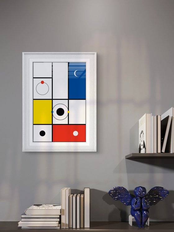 Minimal Orbits - Geometric Abstract Art Print