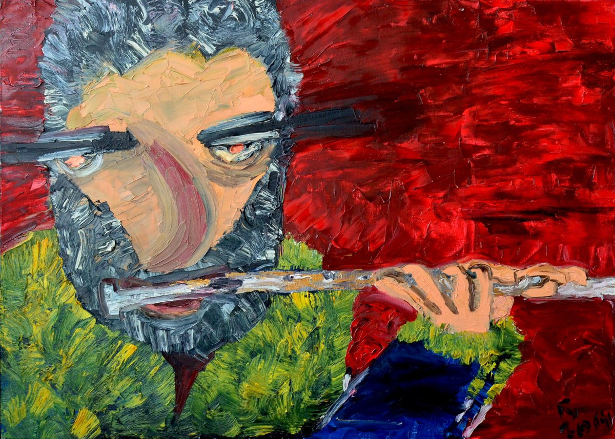 Naive Oil Painting , Hamlet By Gurgen Arutunyan, 28 X 20, Artwork For Sale On Artfinder
